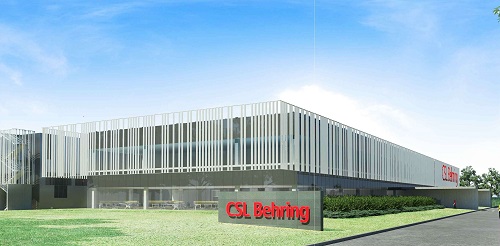 Kann gebaut werden: Das neue Werk von CSL Behring in Lengnau (Visualisierung: CSL Behring)