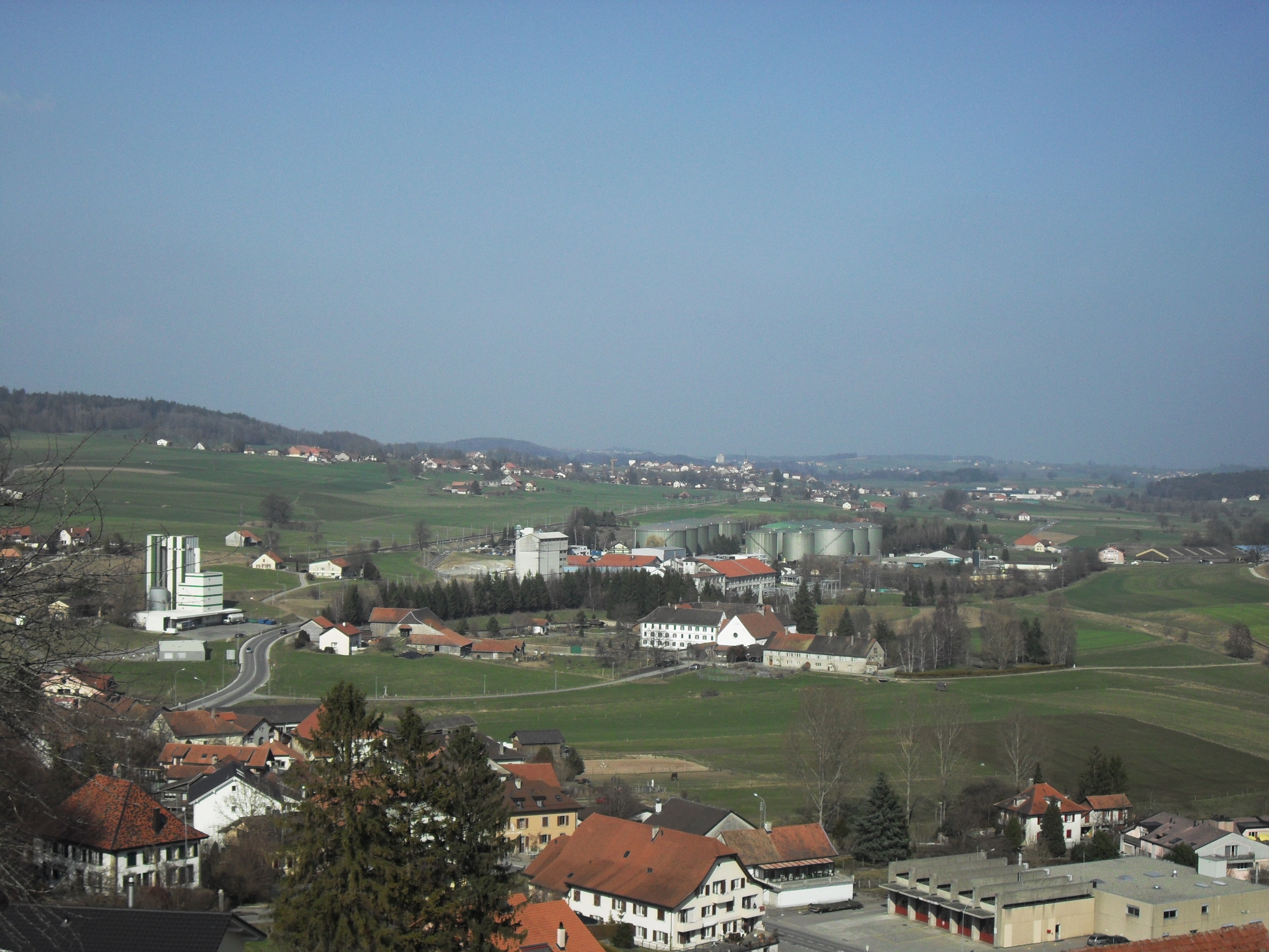 Das Industriegebiet von Romont (Foto: © Terfili, CC BY-SA 3.0, Wikimedia Commons)