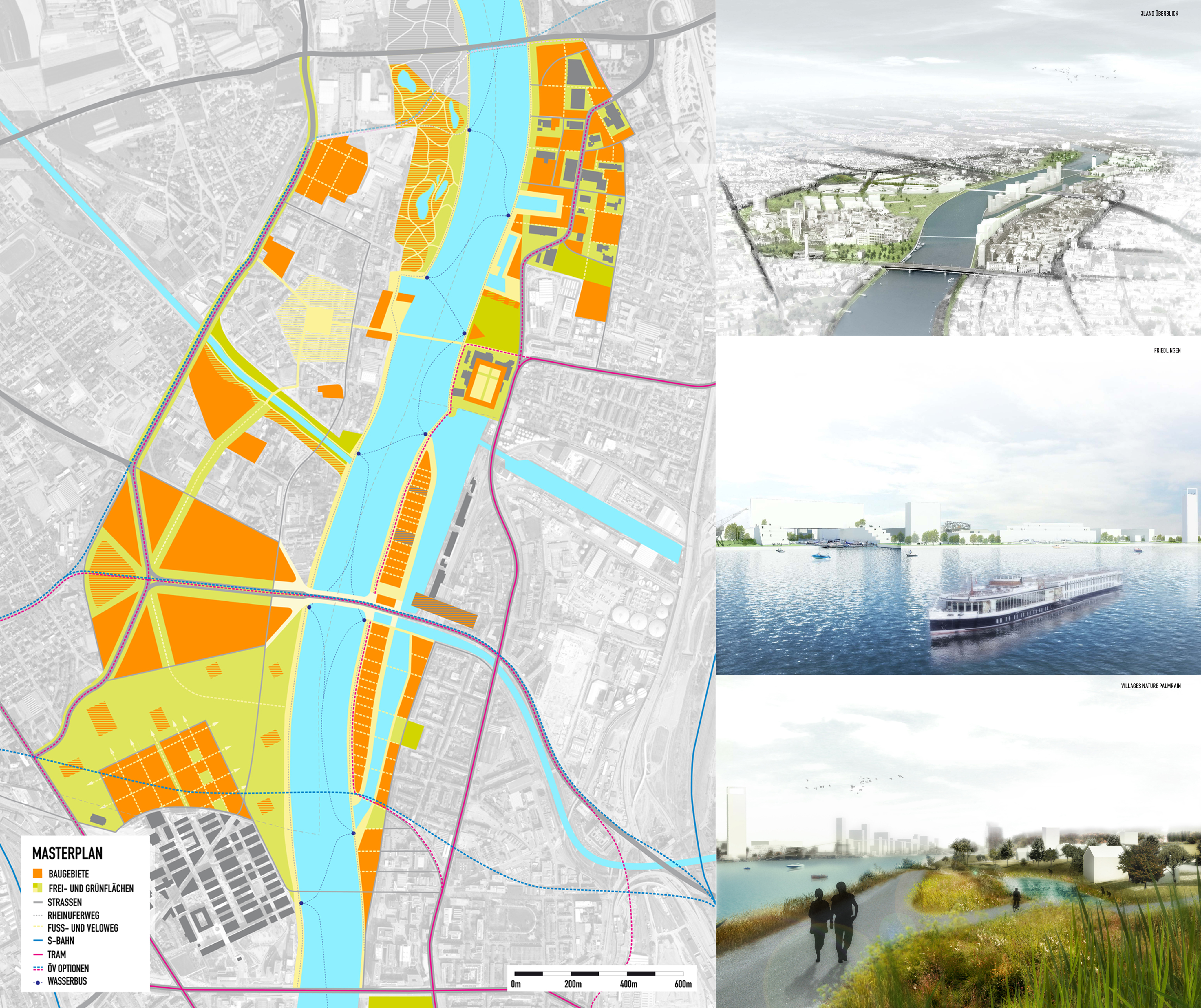 Entwicklungsvision «3Land» (Grafik/Visualisierung: IBA Basel 2020)